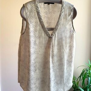 Sleeveless Snake Print Top